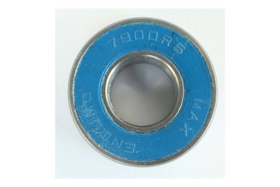 Enduro Bearings 7900 2RS ABEC 3 sealed frame pivot bearing, 10x22x6mm, used in bike components for smooth rotation.