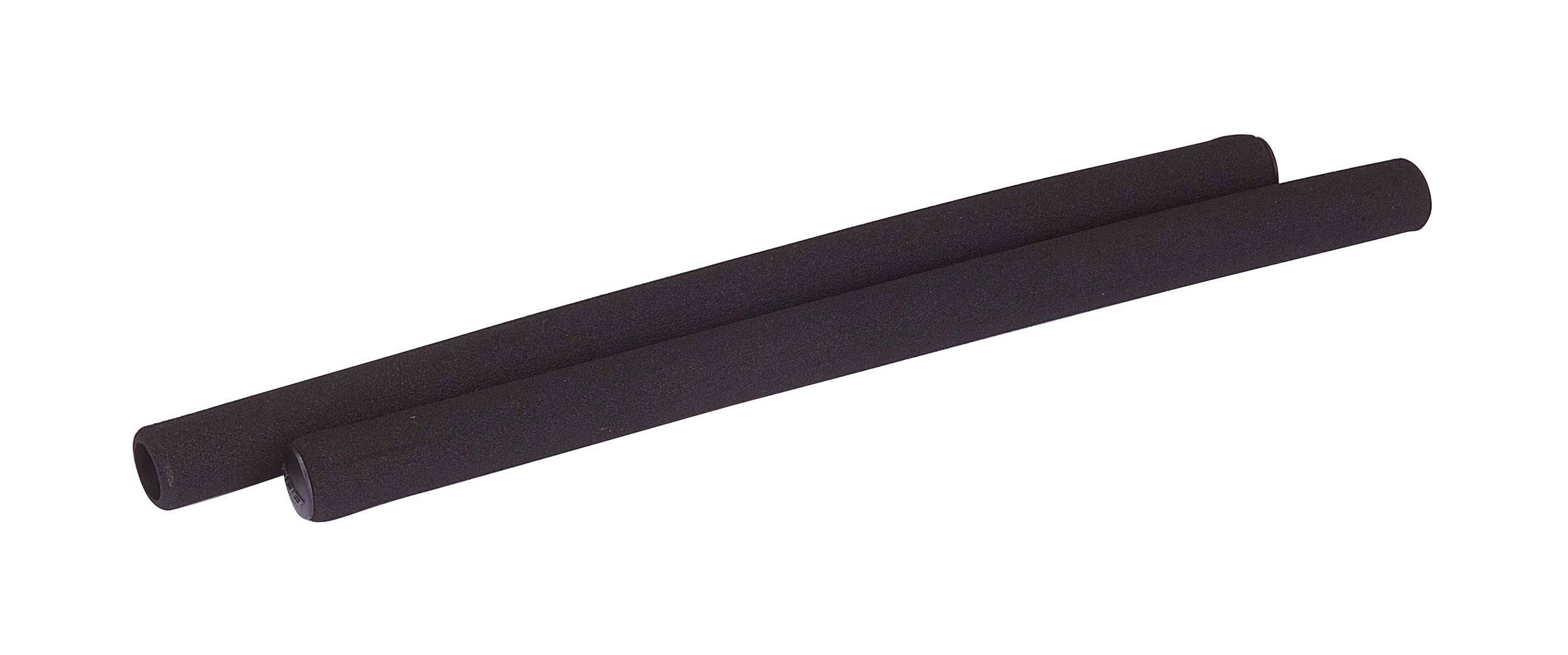 BBB BHG-27 MultiFoam trekking handlebar grips with end-caps, 400mm length, featuring soft foam padding for comfortable cycling.
