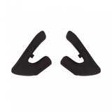 Black MET Parachute MCR helmet cheek pads set with 20mm replacement cushions, designed for comfortable fit and protection.