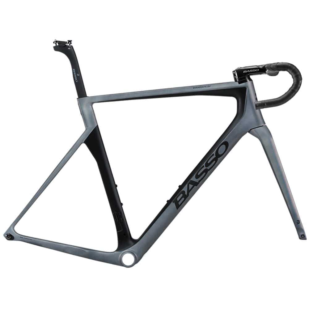 Basso Diamante SV Disc Road Frameset, aerodynamic carbon bike frame with disc brake compatibility, designed for high-performance road cycling.
