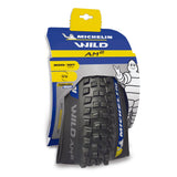 Michelin Wild AM² tubeless-ready all mountain tyre with GUM-X technology, shown mounted on a mountain bike wheel.