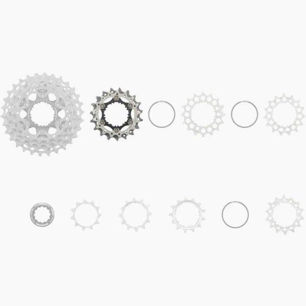 Shimano CS-R9200 sprocket unit with 17-19T gears for 11-34T bicycle cassette, Shimano Spares component.