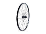 Bontrager AT550/DC20 29-inch disc mountain bike wheel with 36H durable rim and disc brake compatibility.