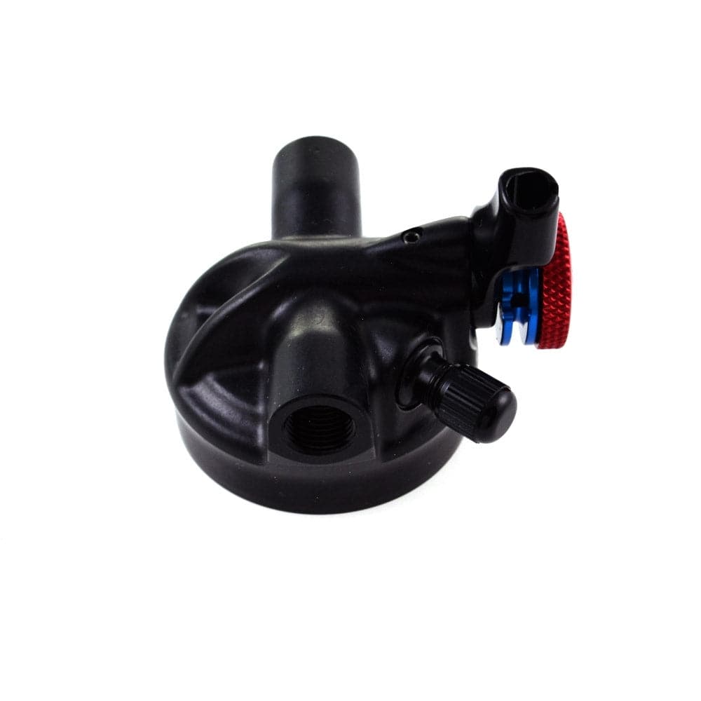 Fox Shock Float DPS Remote Up Trunnion SV Eyelet Assembly for 2018 rear suspension, showing the component with mounting details.