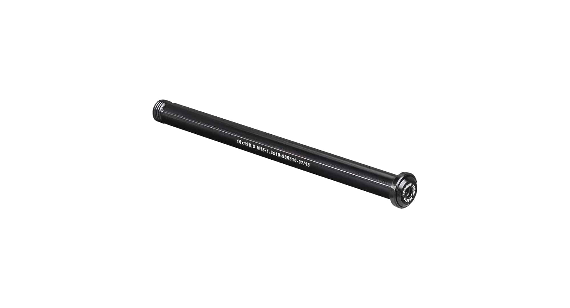 Bontrager Switch Lever Front Thru-Axle in black with 6mm hex key compatibility for bicycle components, 198mm length.