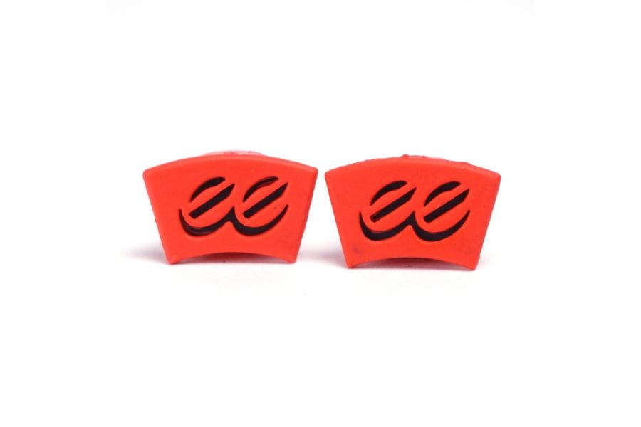 Cane Creek EE Brake colour badges for 2015+ regular mount bicycle brakes, shown on a bike component with blue and yellow accents.