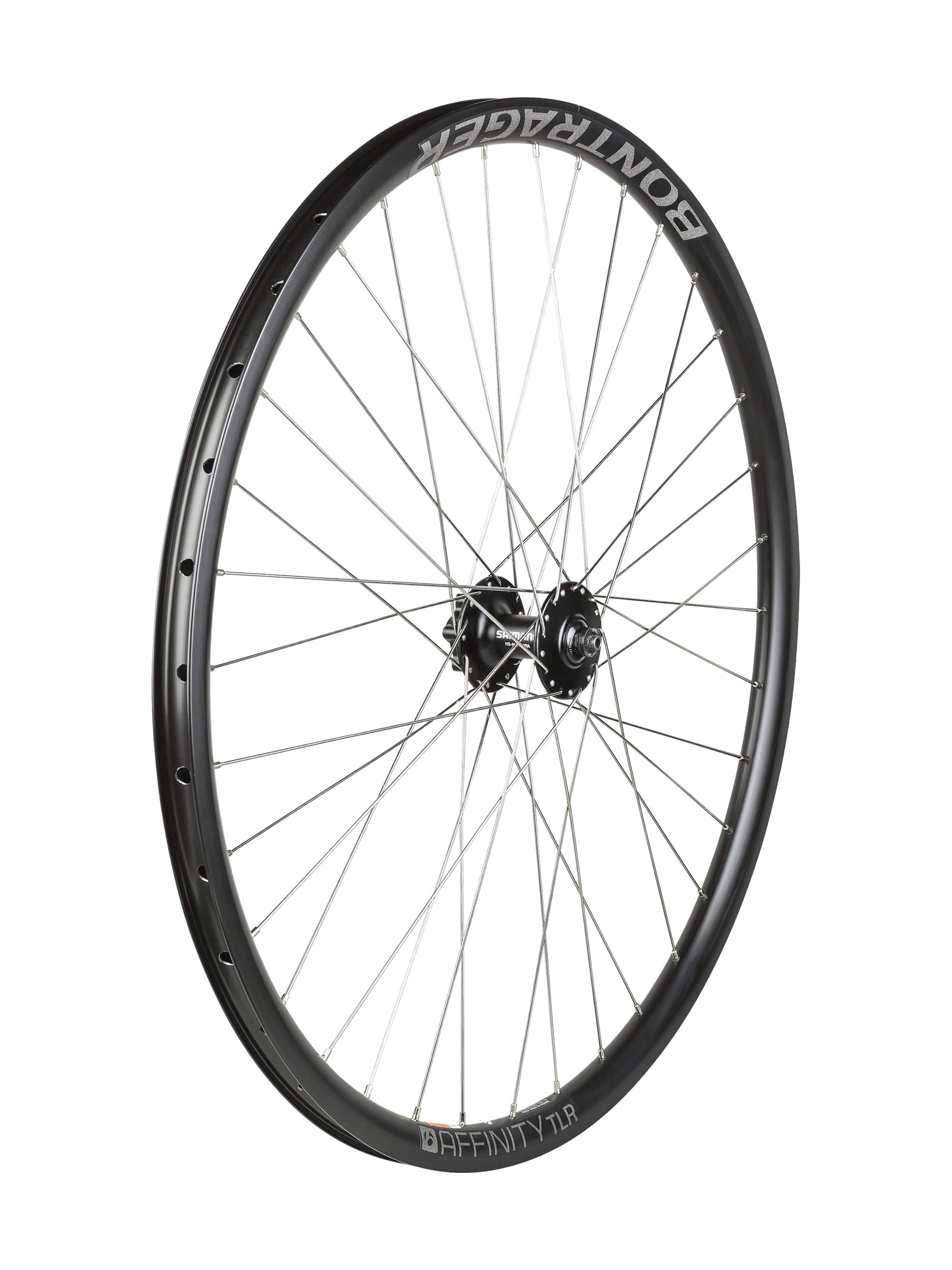 Bontrager Affinity TLR Disc Shimano M475 700c Road Wheel Black Front No cassette | Swinnerton Cycles