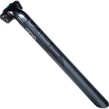 PRO Vibe Alloy Seatpost by PRO, Di2 compatible with inline and layback options, showing sleek metallic bike component design.