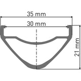 Black DT Swiss E 532 sleeve-joined enduro disc brake rim with Presta valve holes for mountain bike components.