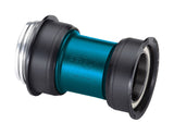 Close-up of BBB BBO-05 BottomPress PF30 MTB bottom bracket with BB30 bearings, showing the 46×68/73mm component for mountain bikes.