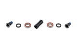 Grey Trek Domane IsoSpeed rear pivot kit components for frame compliance, featuring internal hardware for bike rear suspension.