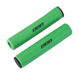 BBB Sticky Grips BHG-34 silicone bike handlebar grips with end-caps for comfort and control on a bicycle.
