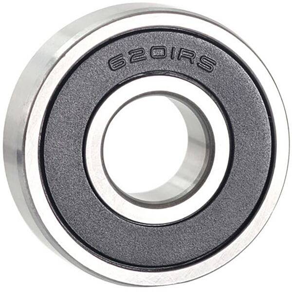 M Part 6201 2RS bicycle hub cartridge bearing, pre-greased ABEC-3 wheel bearing, close-up view of bearing component