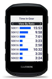 Garmin Edge 550 GPS cycling computer with performance tracking and coaching features, shown with its screen and buttons.