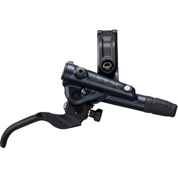 Shimano SLX BL-M7100 hydraulic brake lever with Servo Wave technology, showcasing ergonomic design and control features.