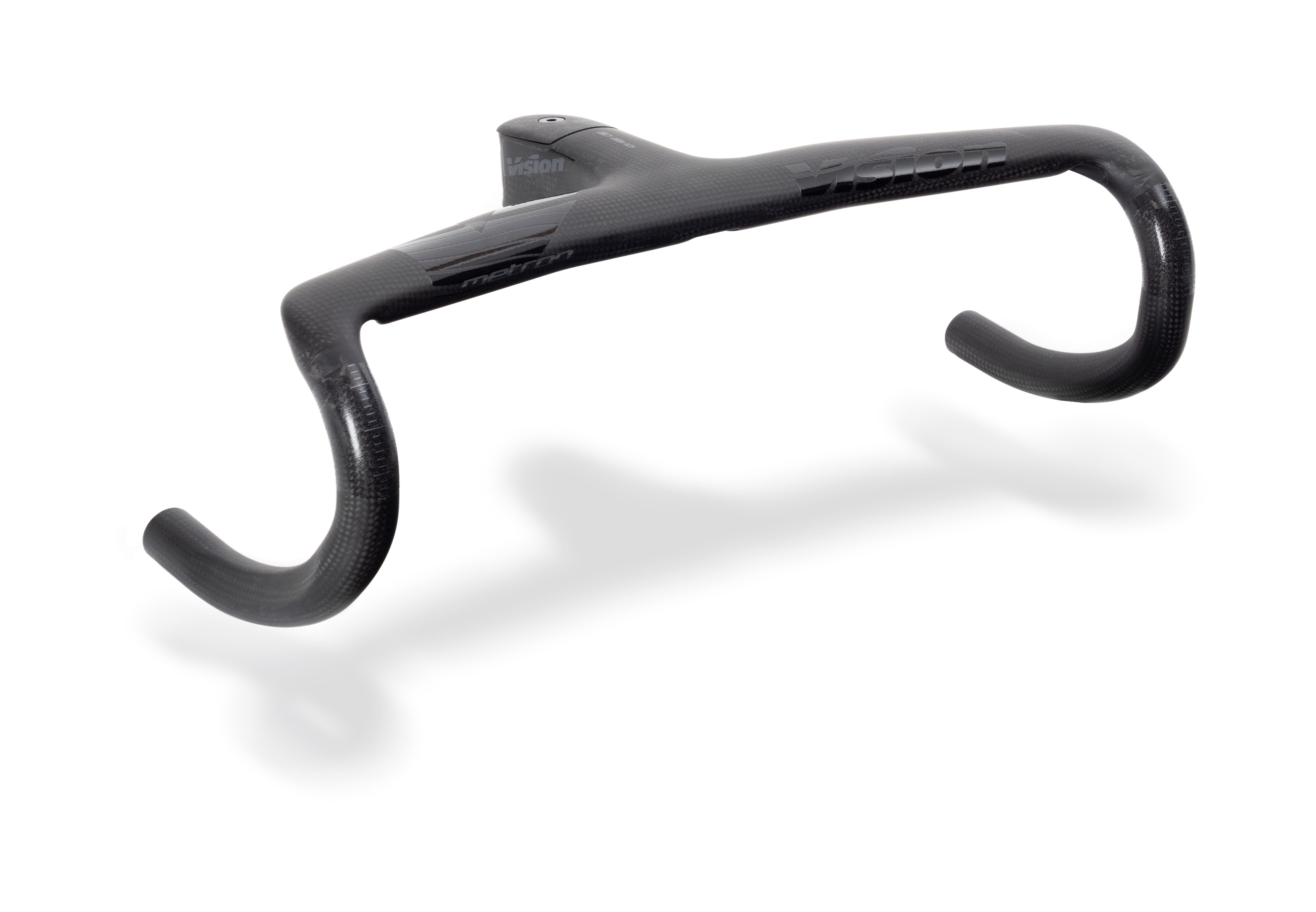 Vision Metron 5D ACR EVO compact carbon road handlebar and stem, lightweight cycling components for performance road bikes.