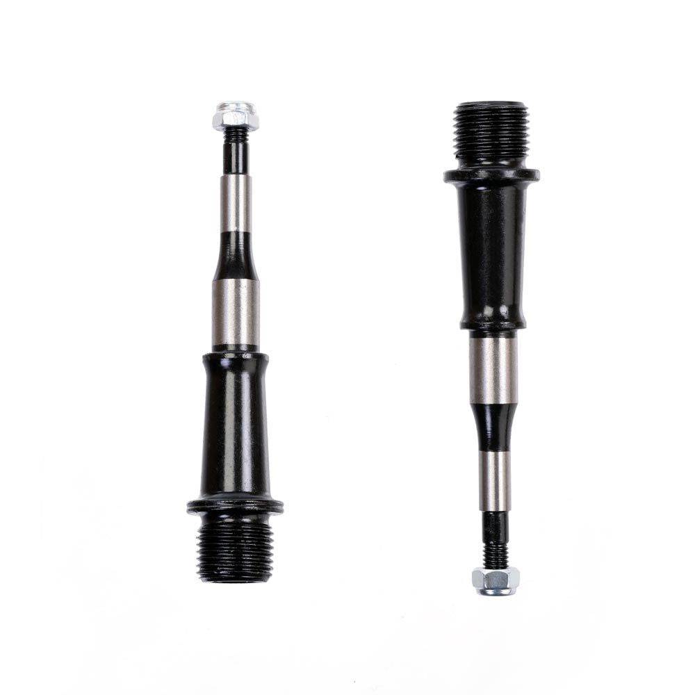 HT Components bike replacement axles showing durable metal construction and precise fit for bicycle spares and accessories.