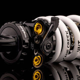 Cane Creek DBcoil IL G2 rear shock with four-way adjustability and climb switch for mountain bike suspension.