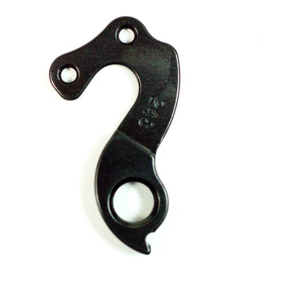 Wheels Manufacturing CNC machined anodized derailleur hanger dropout component for bicycle, replacement parts for bike drivetrain.