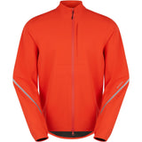 Madison men's waterproof cycling jacket in Magma Red with reflective inserts, medium size, designed for outdoor riding.