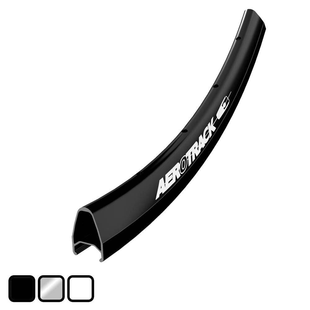 Halo Aerotrack 27mm Aero rims for 700c road and track cycling with 32 spokes, showcasing lightweight aerodynamic wheel components.