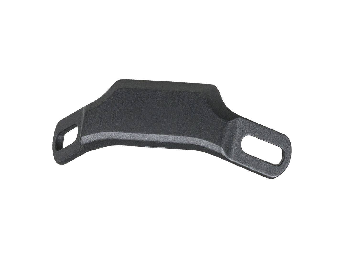 Trek Domane rear fender mount in small black, designed for attaching rear fenders to Trek Domane SLR bicycles.
