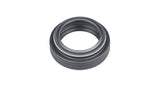 Black Bontrager 31.6mm dropper seatpost dust seal, durable replacement component for bike dropper seatposts.