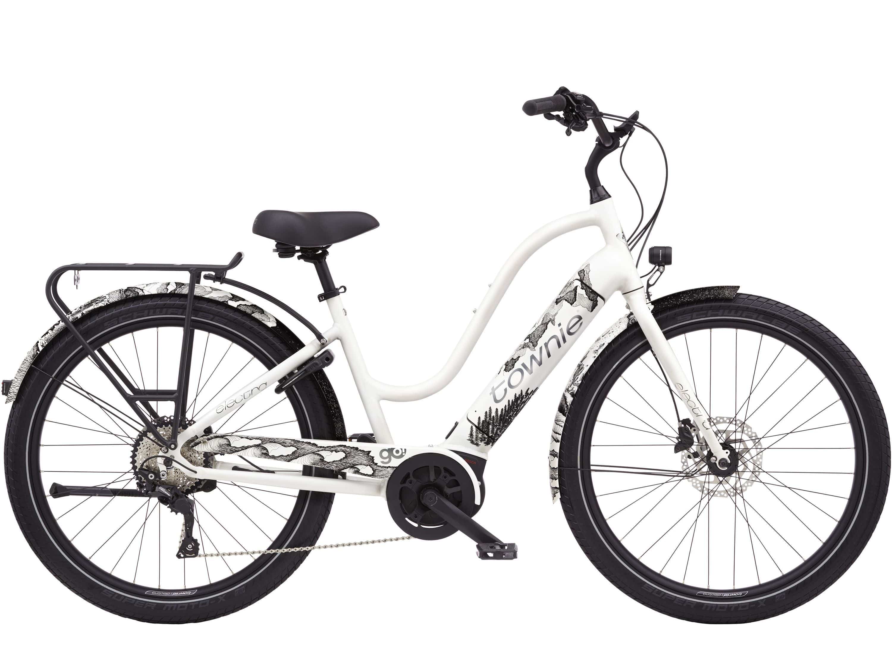 Electra Townie Path Go! 10D EQ step-thru e-hybrid bike with Bosch motor and 27.5-inch puncture-resistant tires