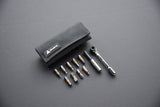 Granite ROCKnROLL workshop tool kit with Cordura fabric roll and S2 alloy steel bits, organized for DIY and professional use