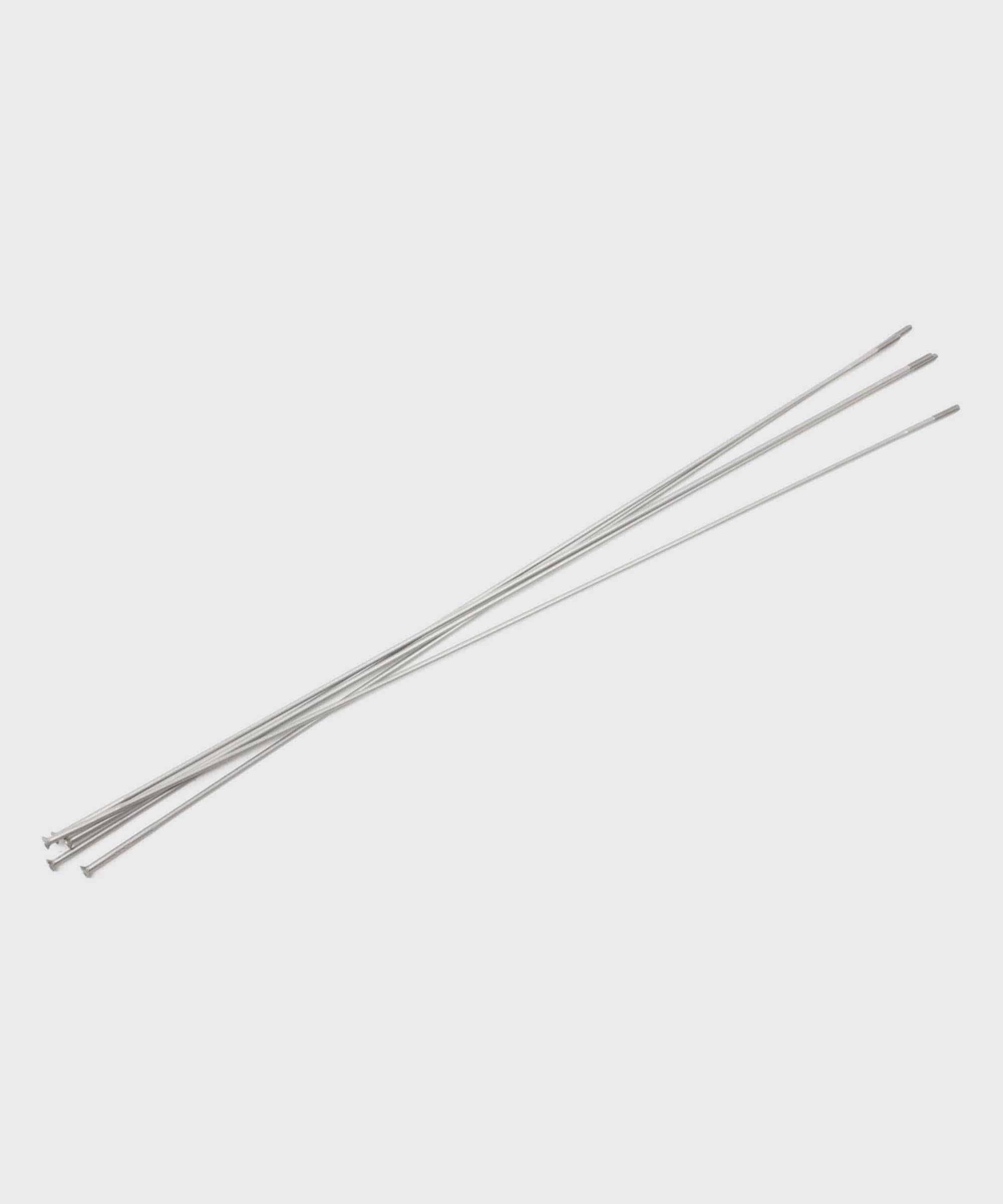 Easton 5-pack of 2.0/1.7 double-butted J bend spokes for bicycle wheels, showcasing the lightweight, durable component design.