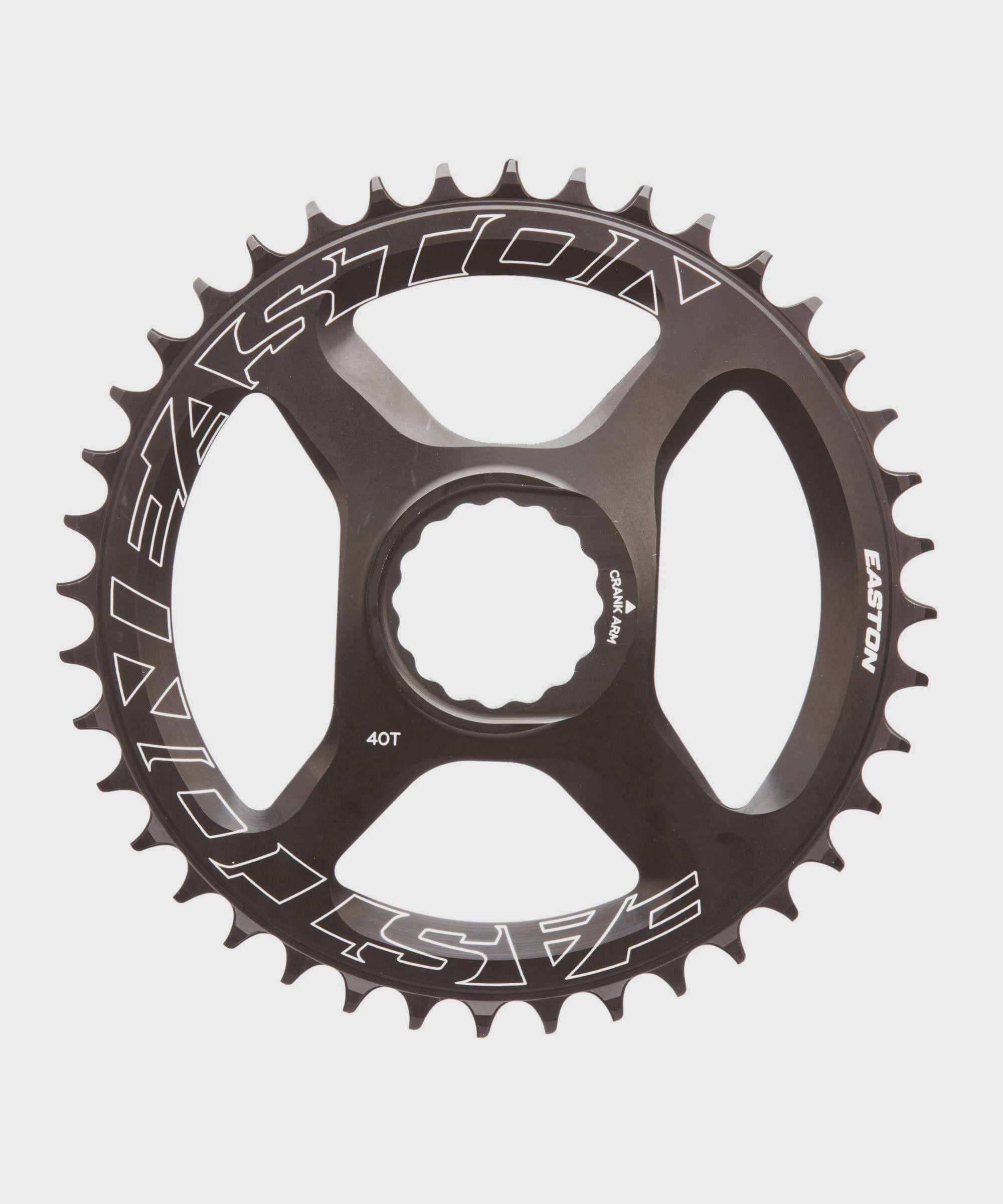 Easton Direct Mount Chain Ring for road, cyclocross, and gravel bikes with Cinch system, featuring black metal teeth and mounting holes