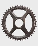 Easton direct mount chain ring for road, cyclocross, and gravel bikes featuring the Cinch system, shown with teeth and mounting holes.