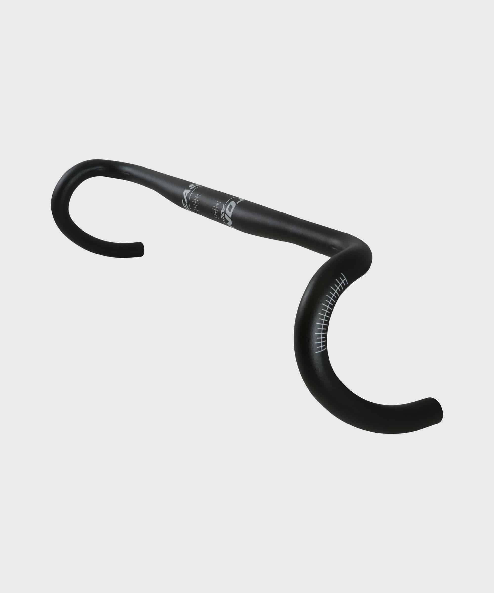 Easton EA50 AX 31.8mm flared drop road handlebar for gravel and road bikes, showing the curved grips and sleek design.