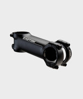 Easton EA50 aluminium bike stem with adjustable rise and 31.8mm clamp diameter, showing the bike stem mounted on a bicycle handlebar.