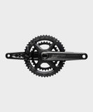 Easton EA90 crank arms for road, gravel, and cyclocross bikes, lightweight aluminum components with black finish and branding.