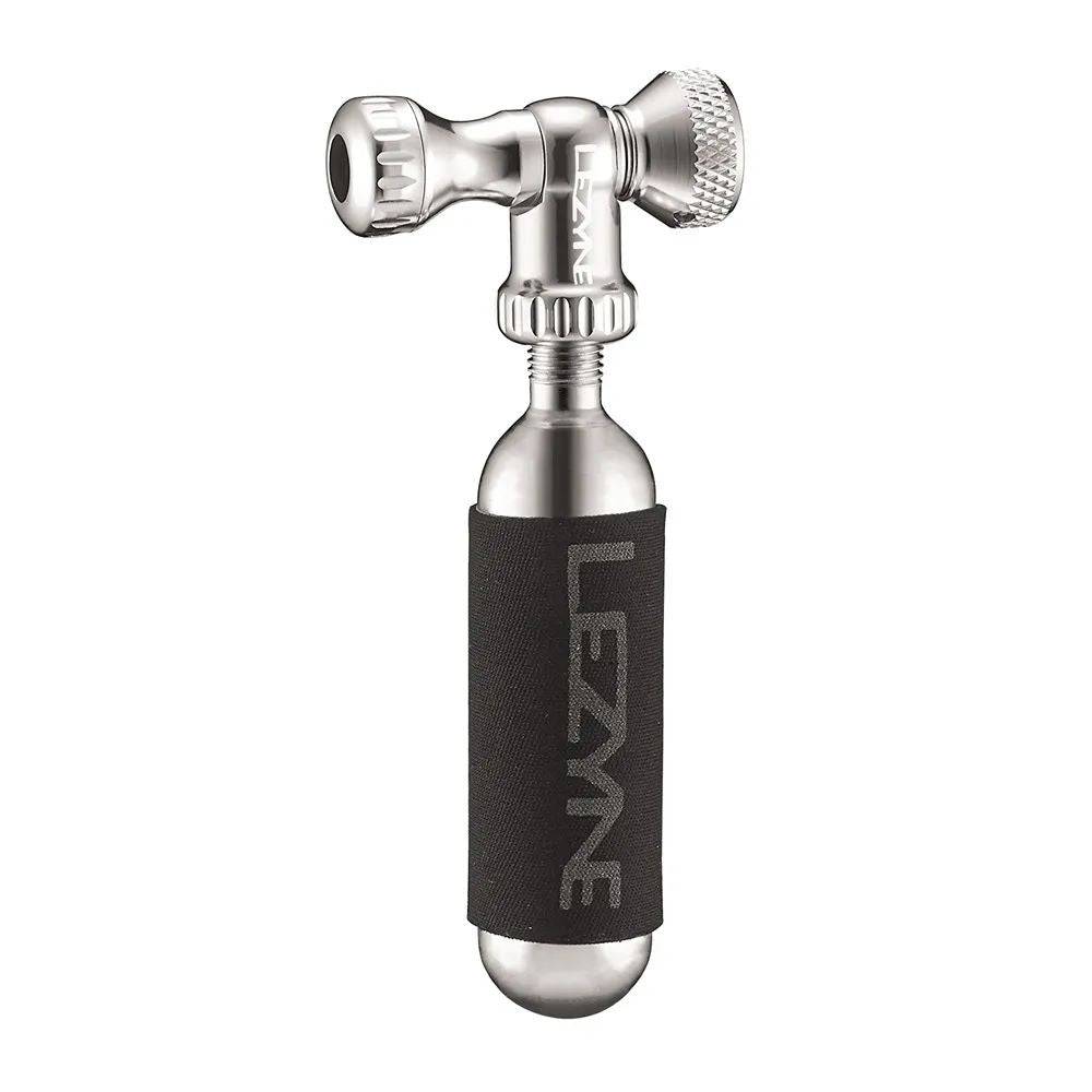 Lezyne Control Drive CO2 inflator accessory for quick, precise bicycle tire inflation with compact, portable design.