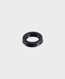 Fox Fork U-Cup Seal for 10mm suspension fork shafts, durable replacement component, shown in close-up with black rubber seal.