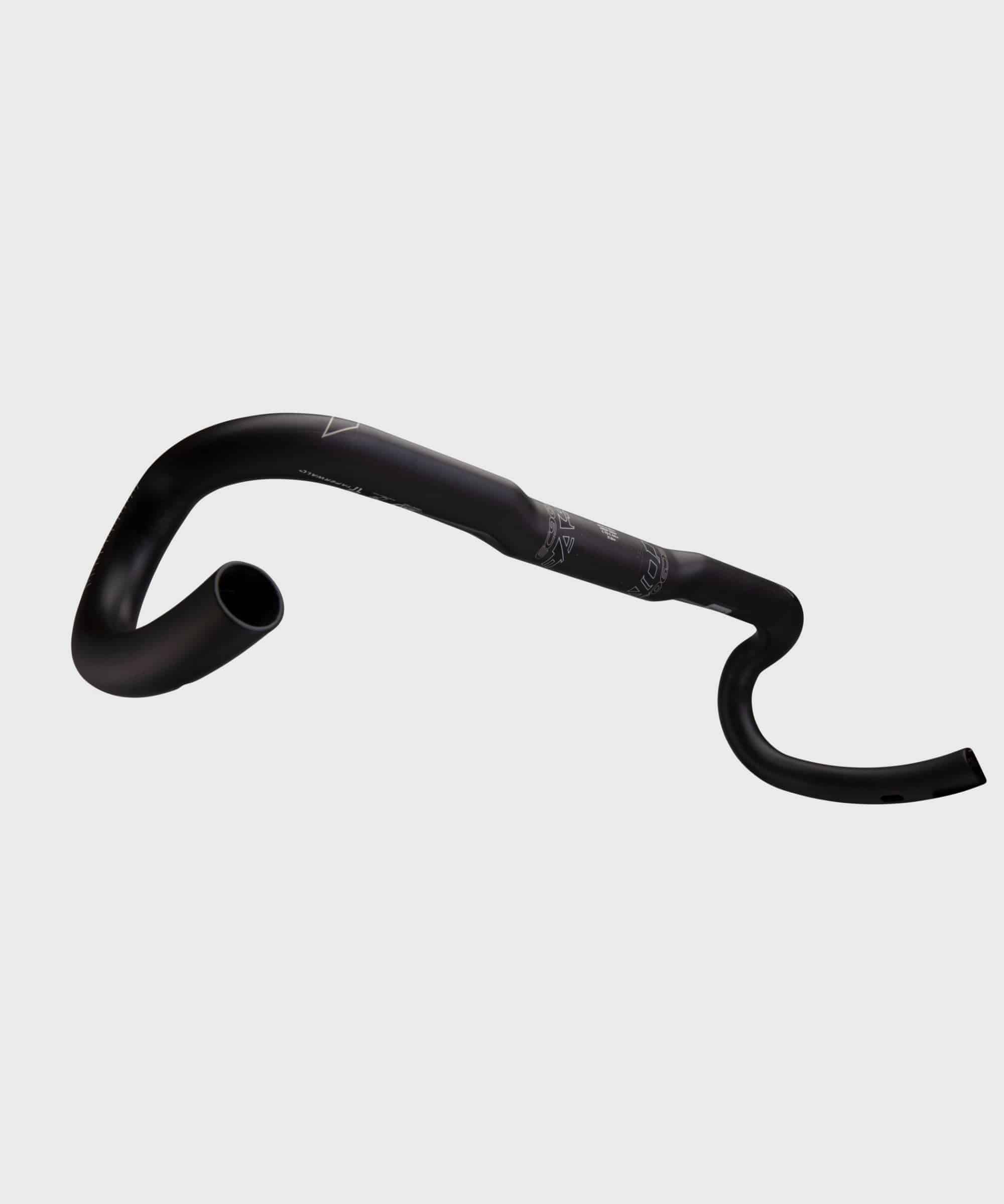 Easton EC90 AX carbon road handlebar with 31.8mm clamp, lightweight gravel bar featuring DI2 routing for cycling components.