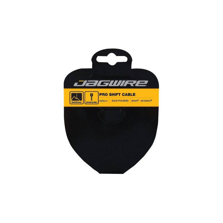Jagwire Pro Shift Cable Slick stainless steel Shimano-compatible bicycle gear cables for smooth shifting and durability.