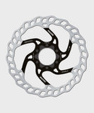 Galfer Wave 6-bolt MTB disc brake rotor showing the high-performance stainless steel design with six bolt mounting holes.