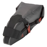 Altura Vortex 6L waterproof bike seatpack in grey, durable adjustable storage accessory for cycling.