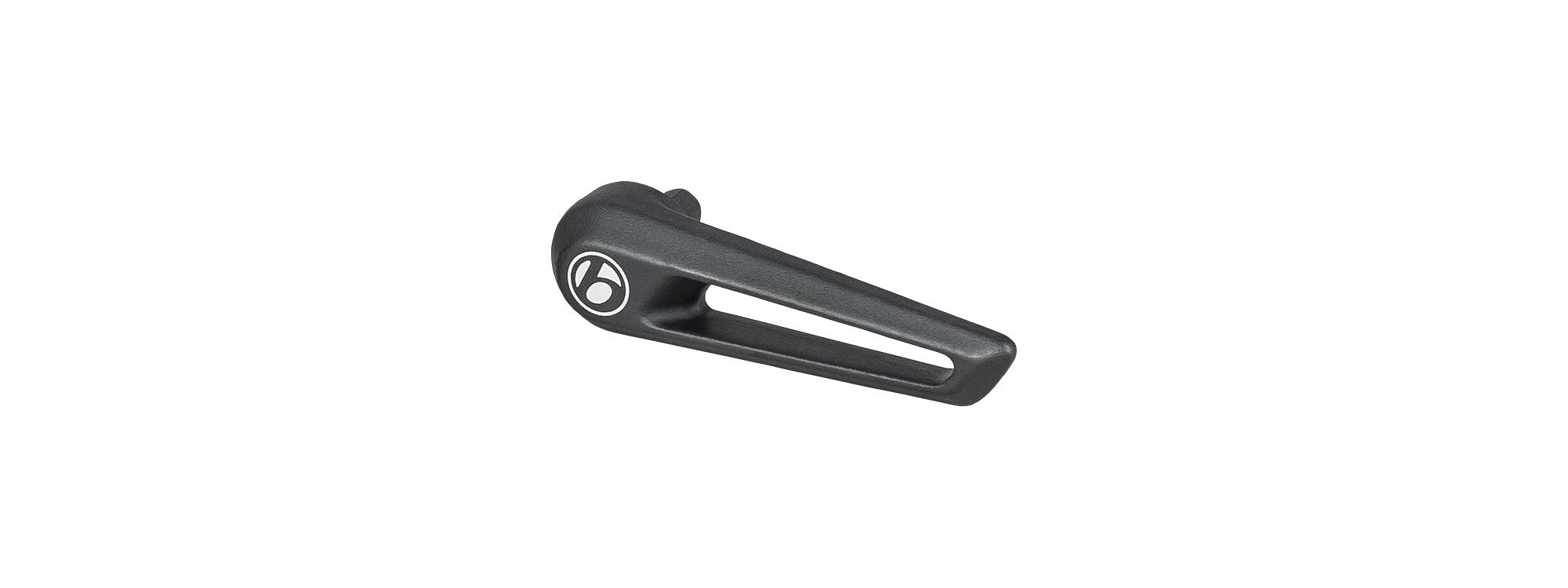 Black Bontrager Switch Lever Tool 6mm for Switch Flip Thru-Axles, used for bike component replacement and maintenance.