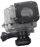 GoPro Hero3 waterproof replacement housing protective case accessory, clear plastic case for underwater filming and device protection.