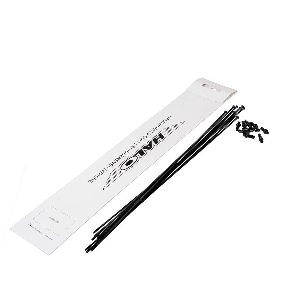 Halo Straight Pull Black Anti-Scratch Spokes | Swinnerton Cycles