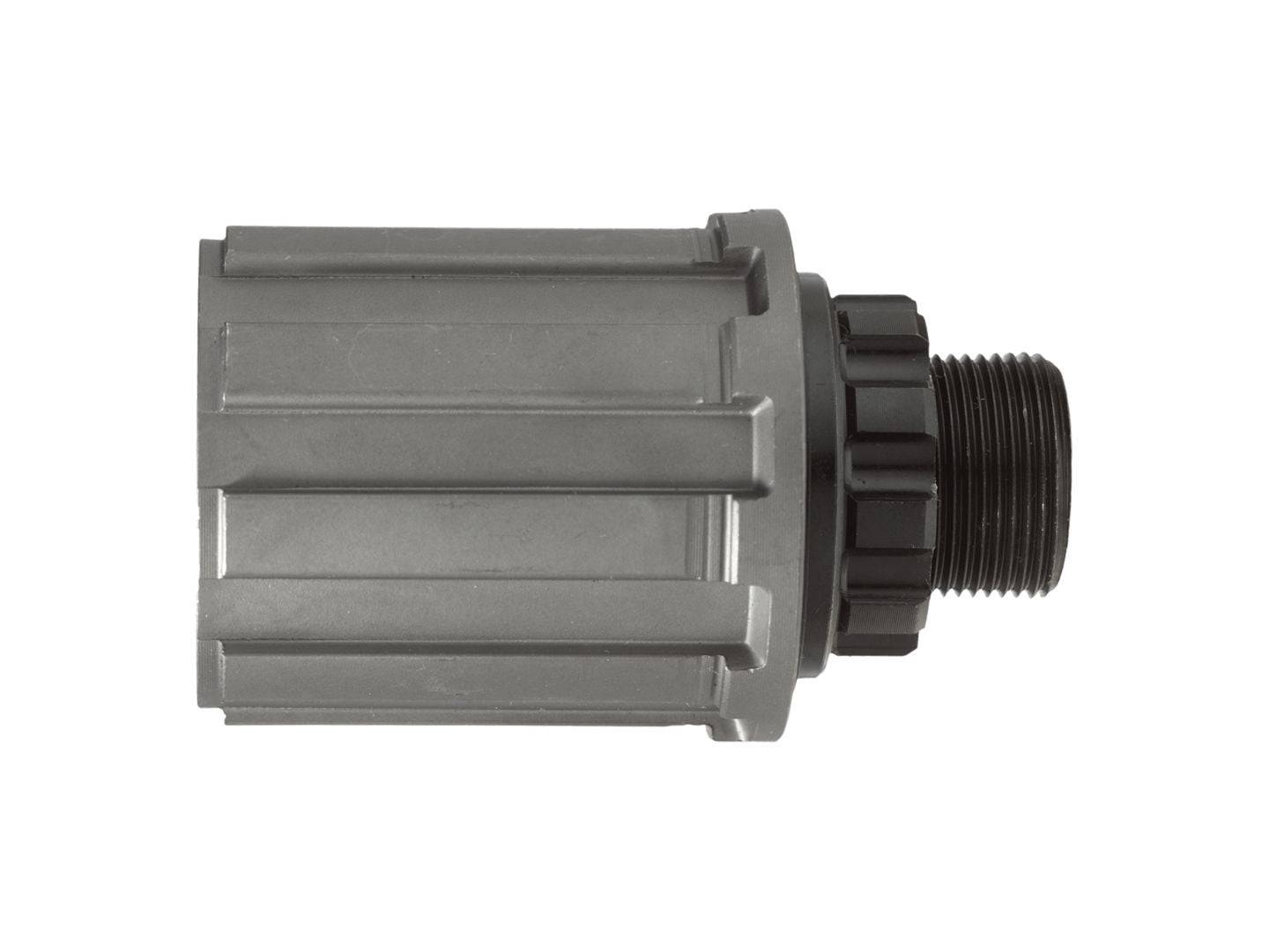 Black Bontrager Race/Rhythm Comp 9/10-speed freehub body for 130/135mm OLD hubs, bike component for wheel compatibility.