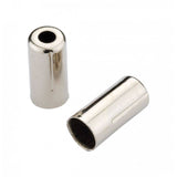 Jagwire End caps Open - 5mm Brake Crimp - Brass Silver 200 Pack | Swinnerton Cycles
