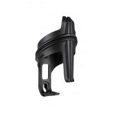 Topeak Tri Cage 2 black bike water bottle cage attached to saddle carrier, lightweight accessory for cycling hydration.