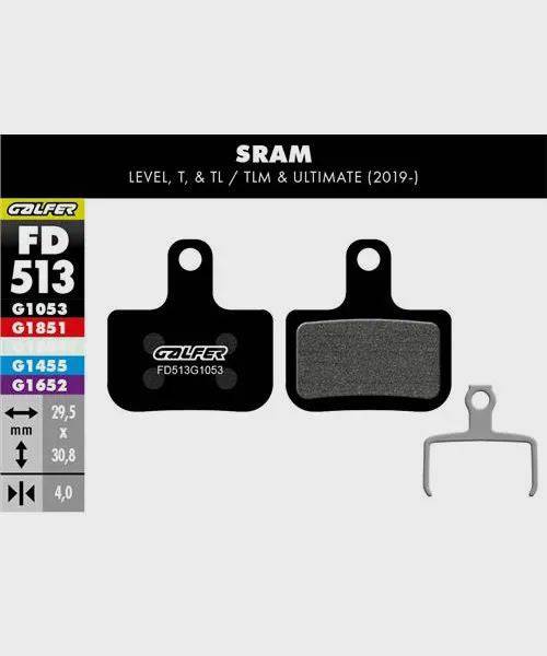 Galfer standard bike disc brake pads for reliable, quiet, and durable braking performance on bicycle components.