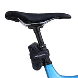 Lizard Skins Tube Strap in black, a durable under-seat bike spare tube holder accessory with adjustable strap for secure storage.