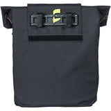 Black Basil City Bicycle Shopper Bag with hook-on system, reflective details, designed for 14-16L capacity, ideal cycling accessories.